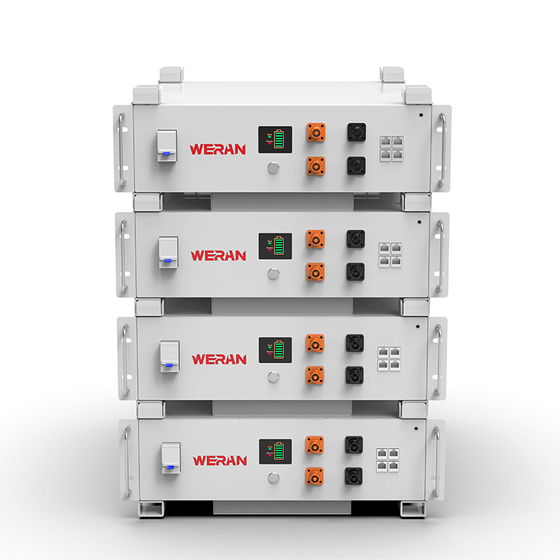 WERAN WRL-48100RW 51,2V 100Ah LiFePO4 stojanová baterie (5,12kWh) – 8000 cyklů, CAN/RS485, stohovatelné domácí ESS