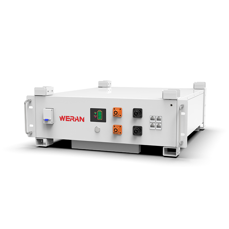 WERAN WRL-48100RW 51,2V 100Ah LiFePO4 stojanová baterie (5,12kWh) – 8000 cyklů, CAN/RS485, stohovatelné domácí ESS