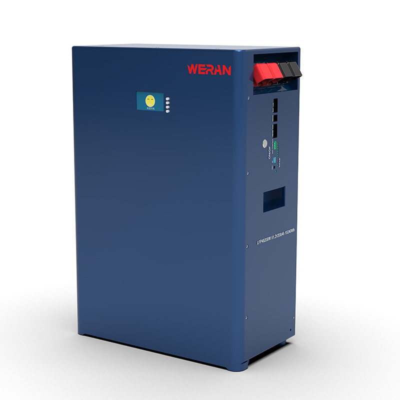 WERAN WRL-48100WB 51,2V 100Ah nástěnná LiFePO4 baterie (5,12kWh) – IP65, 6000 cyklů, venkovní domácí solární úložiště