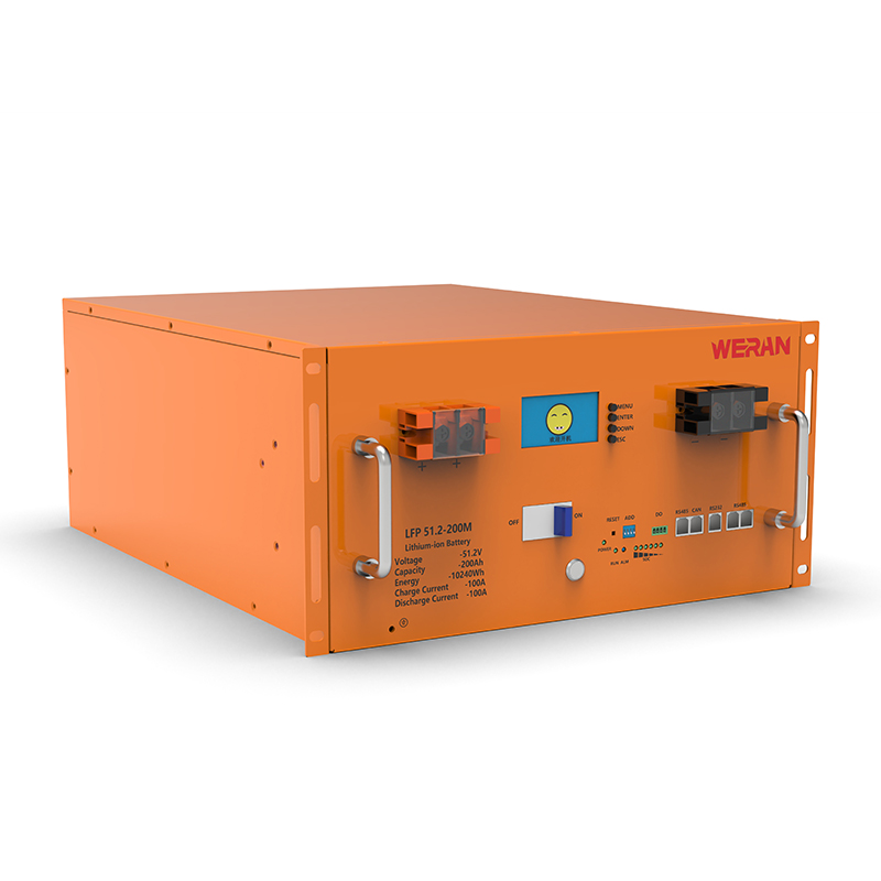 WERAN WRL-48200RO 51,2V 200Ah LiFePO4 stojanová baterie (10,24kWh) – 8000 cyklů, vysoký proud, modulární solární úložiště