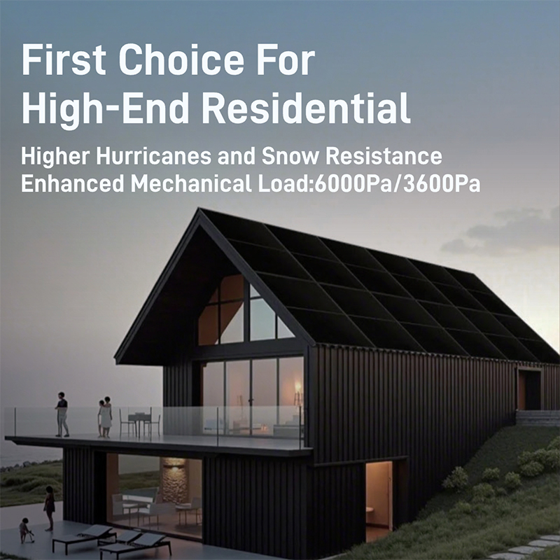 WERAN EcoLife 480-490W Dual Glass BC solární panel LR7-54HJD High-End rezidenční fotovoltaický modul