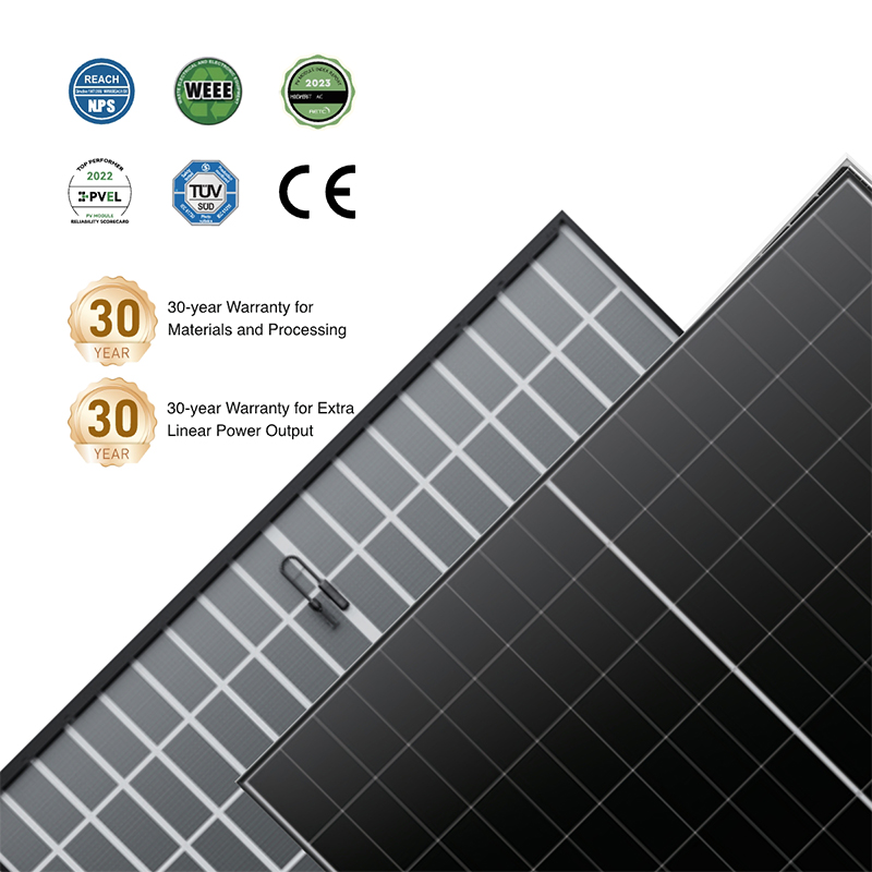 WERAN EcoLife 480-490W Dual Glass BC solární panel LR7-54HJD High-End rezidenční fotovoltaický modul